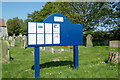 All Saints Church Notice Board in Belton with Browston