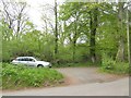 Small car park in Buncombe Wood in TA5 1AX