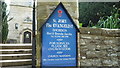 Sign at St. John the Evangelist's Church (Shobdon) in HR6 9LY