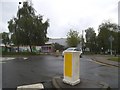 Roundabout on Norton Way North, Letchworth in SG6 1BU