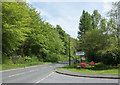 Road junction in Pitlochry in PH16 5AA
