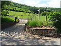 Farm track and footpath in NP7 7LU