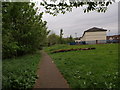 Path on the edge of the park in G73 4BA