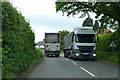 HGVs on B2086, Swattenden Lane in TN17 3QB