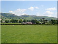 View across the field to Cefn Coch farm and the Clwydian Hills in LL15 1YQ