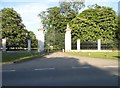 The entrance to Wimpole Hall, Arrington in Arrington