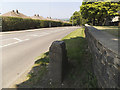 Milestone on Otley Old Road - end view in LS16 7NJ
