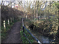 The River Sowe emerges from a culvert, Bedworth Sloughs in CV12 0AG