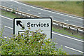 Roadsign on the A14 at Woolverstone in IP10 0LA