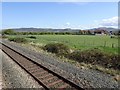 View from a Chester-Holyhead train - Towards a sports field in LL19 7BH