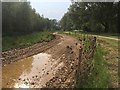Muddy track for the quarry workings in MK19 7AG