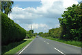 A143 towards Bury St Edmunds in IP29 4BL