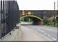 Rockingham Road railway bridge in LE16 7PS