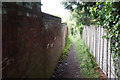 Footpath in the Battledown Estate in GL52 6LD