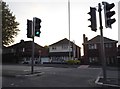Pedestrian crossing on Stourbridge Road, Dudley in DY1 2PA