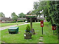 Holme Hale village sign and unassociated accoutrements in IP25 7FP
