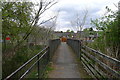 Footbridge over the railway line at Maryburgh in Maryburgh