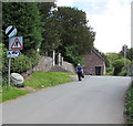 End of the 40 zone on a minor road in Cwmdu, Powys in NP8 1RP