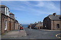 Looking down New Street, Boddam in AB42 3AZ