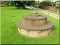 Millennium seat and sundial on Hornton village green in OX15 6DB