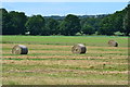 Bales in field beside Latchmore Drove in SP5 2AG