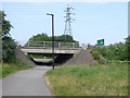 A683 bridge over cycle track at Scale Hall in LA1 5JS