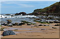 Rocks on the beach at Canty Bay in EH39 5PL