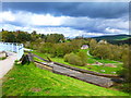 Toddbrook Reservoir spillway in Whaley Bridge