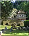 East Horsley: churchyard and gazebo in KT24 6SU