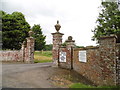The entrance to Edmondsham House Gardens in BH21 5NZ