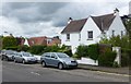 Houses and cars on Cammo Road, Cramond in EH4 6EL