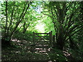 Gate on bridleway in SY7 9BL