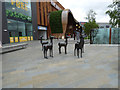 Deer sculpture at Glasgow Fort shopping centre in G34 9PT
