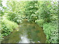 The River Ivel downstream from a bridleway bridge in SG16 6BU