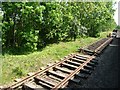 Stored sections of track, Mid-Norfolk Railway in NR18 9HQ