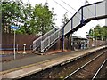Footbridge at Drumchapel railway station in G15 6TG