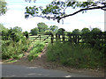 Gate into a field off Church Lane in Kirby Hill