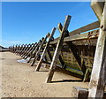 Sea defences on the beach at Corton Cliffs in NR31 9BJ