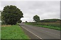 Loughborough Road towards Hoton from end of Park Farm driveway in LE12 5TG