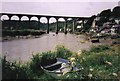 Calstock: the Tamar and the viaduct in PL18 9QN