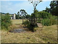 Footbridge and ford at Corry brook in EX13 7EG