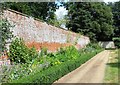 Inside the walled garden at Stow Hall Park, Norfolk in PE34 3HU