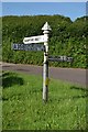 SCC Fingerpost at Sampford Brett A358 Raglan's Cross in TA4 4LH