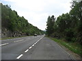 The southbound A9 approaching Calvine in PH18 5UN
