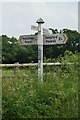 Modern Devon CC Fingerpost at Durleymoor Cross in EX16 7HQ