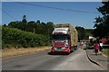 Lorry load of hay travelling through Shobdon in HR6 9LX