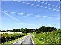 Contrails over the road to Eaton in DN22 0PR