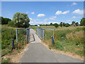 Footbridge on the Wykebeck Way in Fearnville Fields in LS14 6QQ
