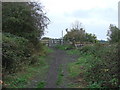 Public  footpath crossing the railway line, Halfpenny Lane, Featherstone in WF7 5AQ