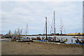 Small boats in Hudson Dock in SR1 2EE